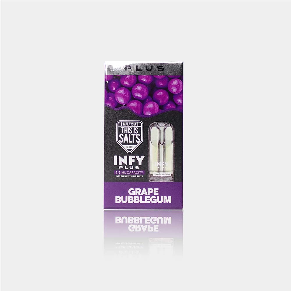 หัวพอต หัวพอต INFY Plus 2.5 ml. - Grape Bubblegum – Thai Vape Shop