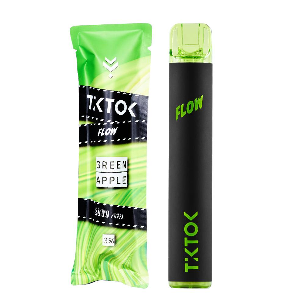 พอตใช้แล้วทิ้ง พอตใช้แล้วทิ้ง TikTok FLOW - 2000 คำ - Green Apple – Thai Vape Shop