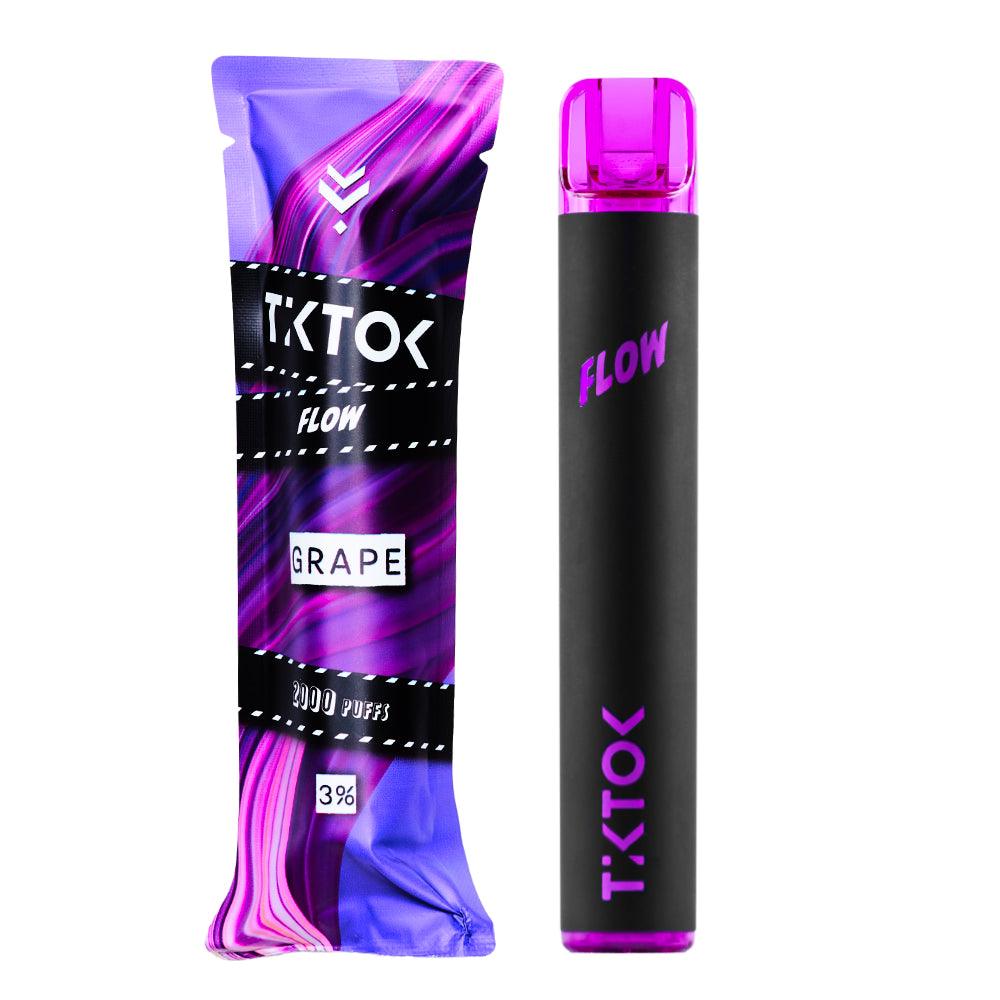 พอตใช้แล้วทิ้ง พอตใช้แล้วทิ้ง TikTok FLOW - 2000 คำ - Grape – Thai Vape Shop